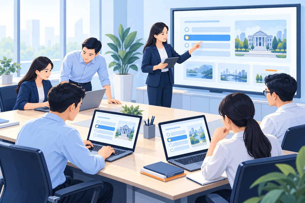 Hình minh họa tổ chức cuộc thi trực tuyến cho cơ quan nhà nước: kế hoạch và vận hành